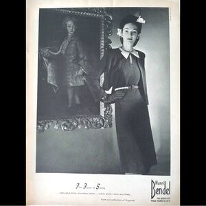Original 1944 Henri Bendel Vintage Luxury Advertisement
